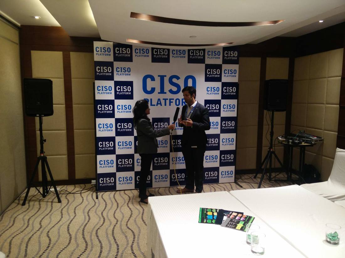 Sanil Nadkarni being interviewed at CISO Platform